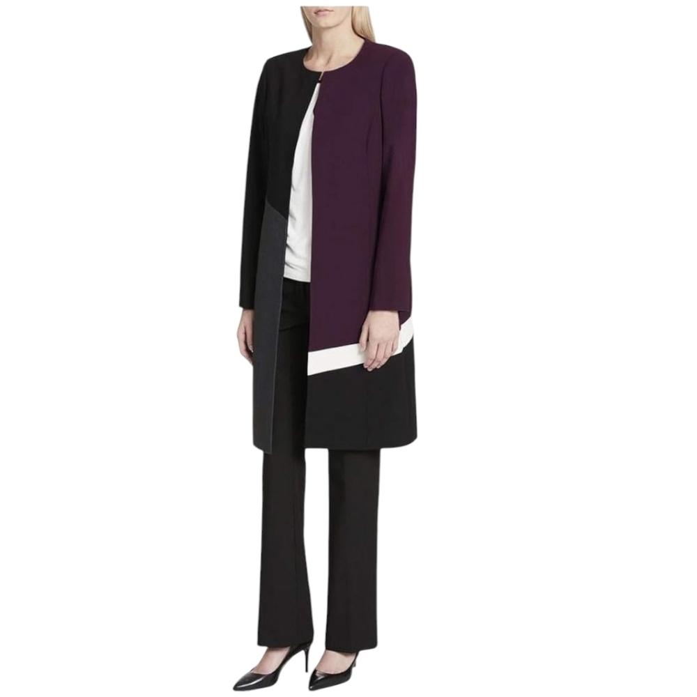 Calvin Klein Black and Purple Blazer with Modern Tailoring Size 22W - Picture 2 of 5